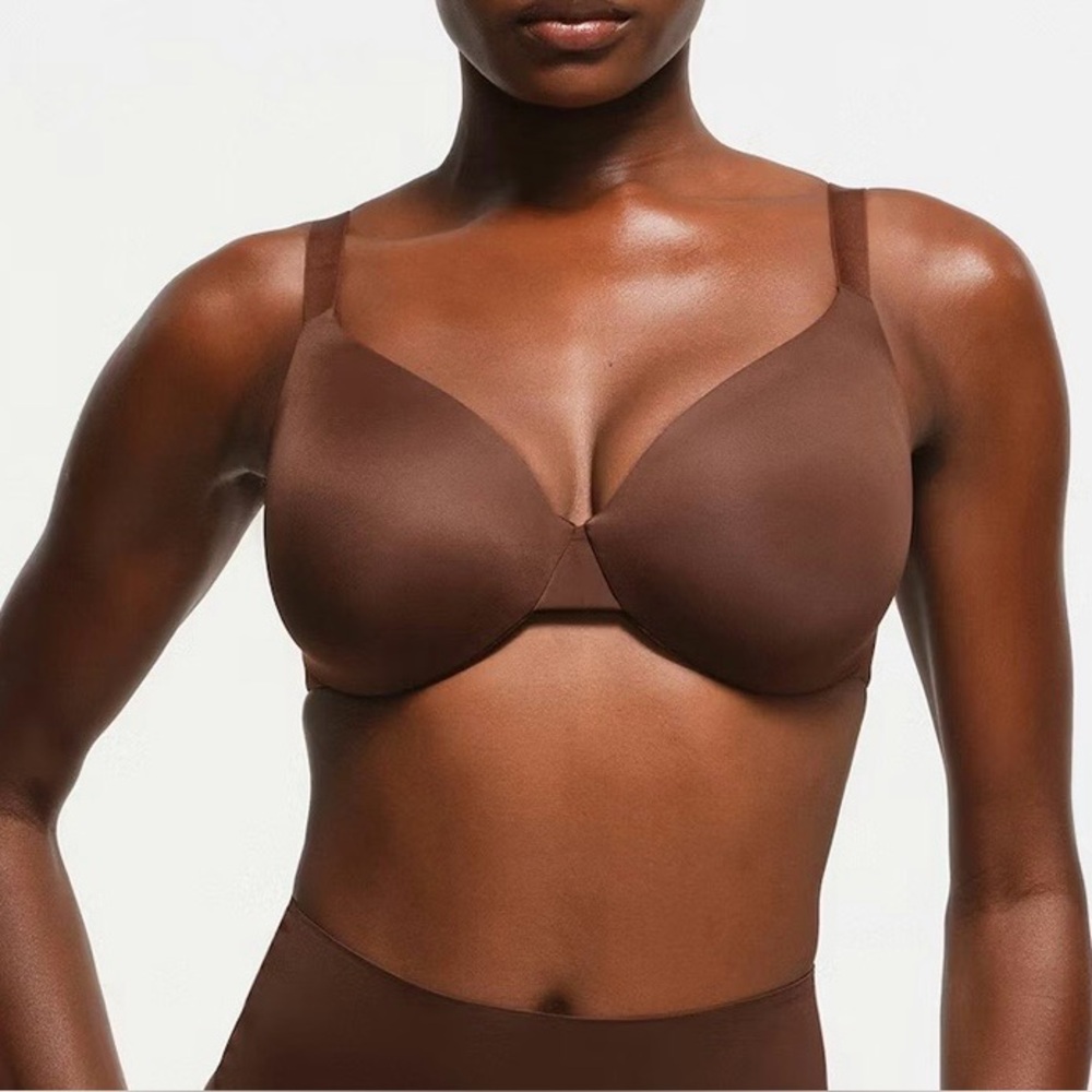 NWT SKIMS Full Coverage Lightly Lined Bra in Cocoa Sz 36DD